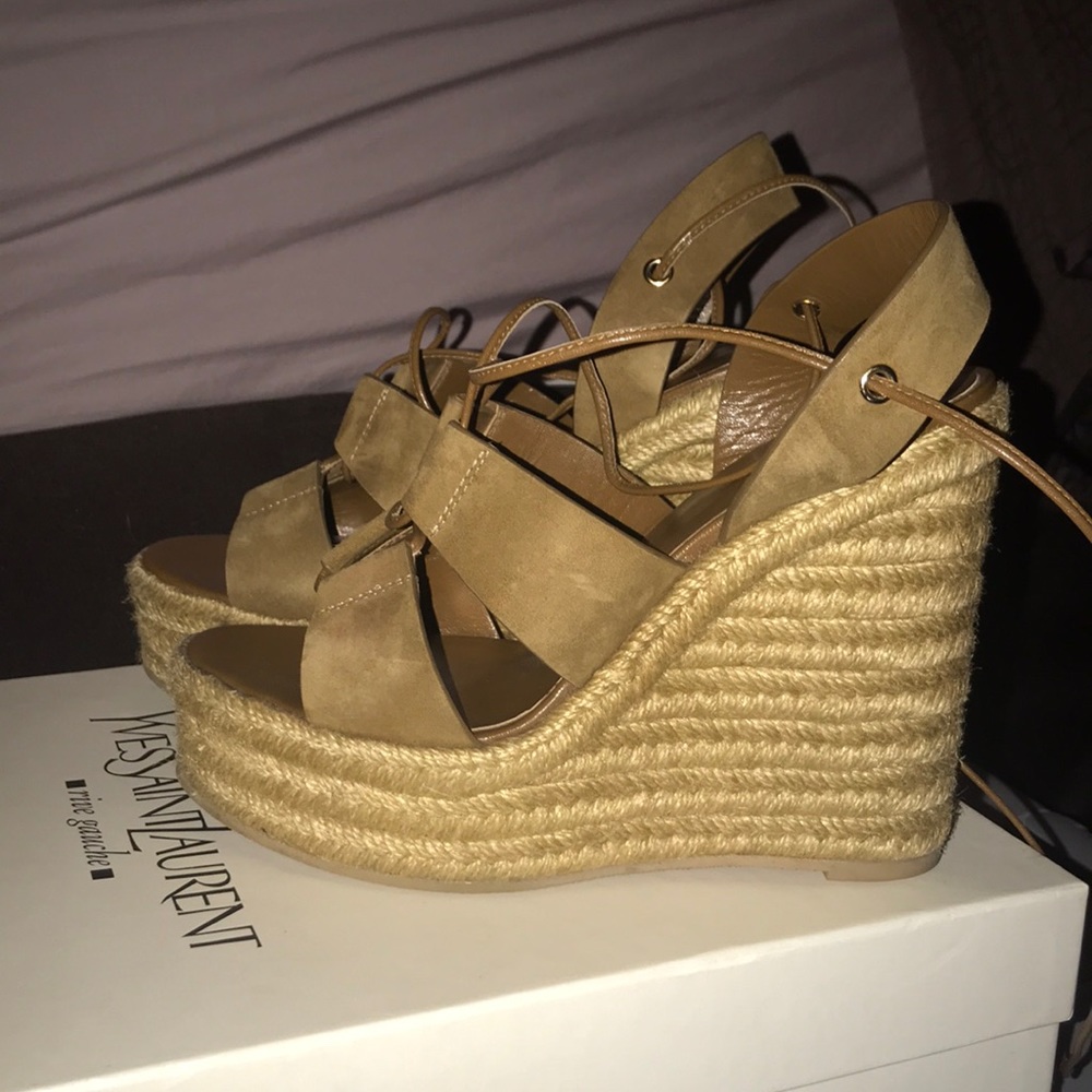 Saint Laurent Paris wedges- Perfect spring/summer